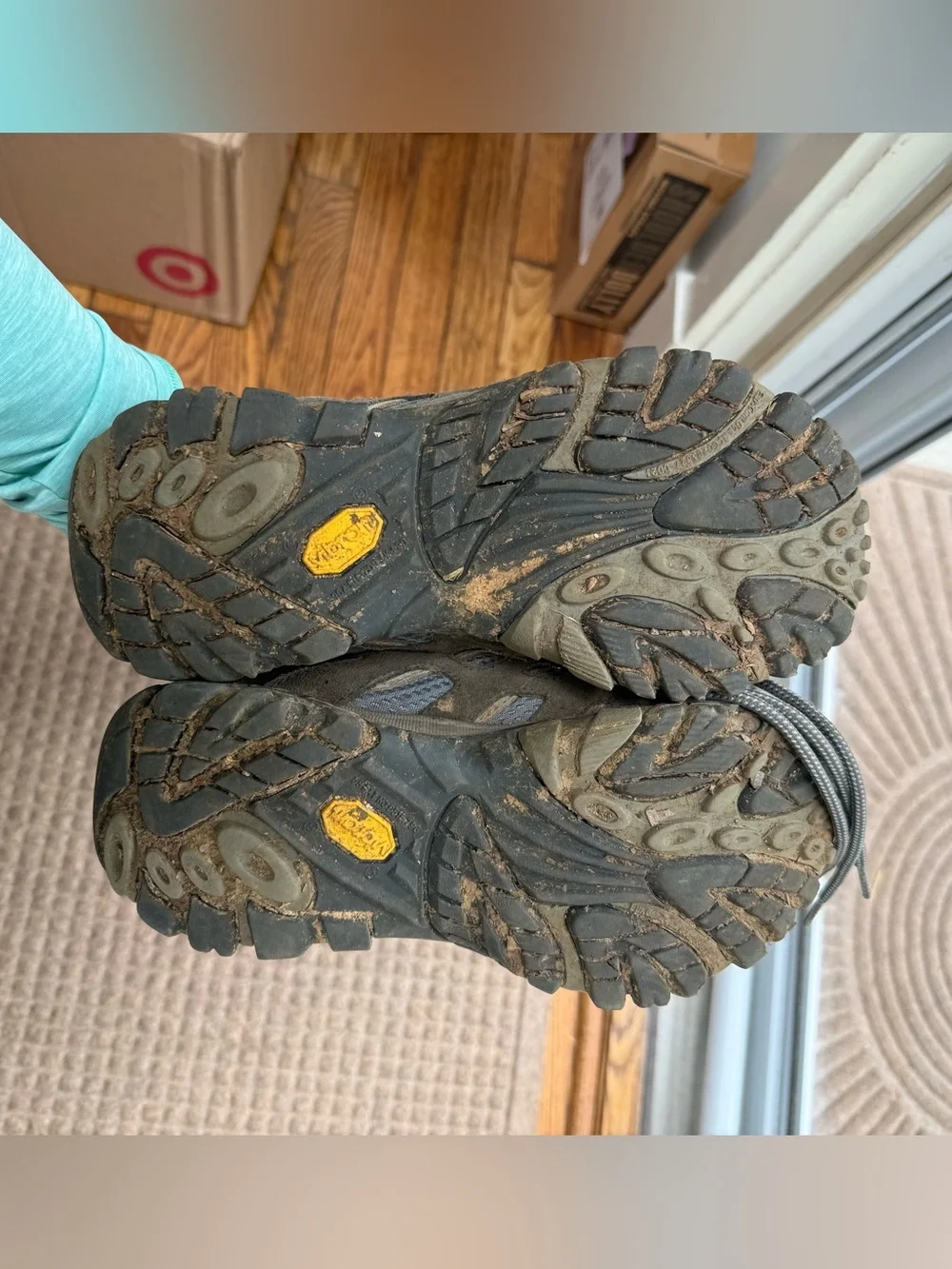 Women’s Merrell Vibram Sole Suede & Mesh Hiking Sneakers